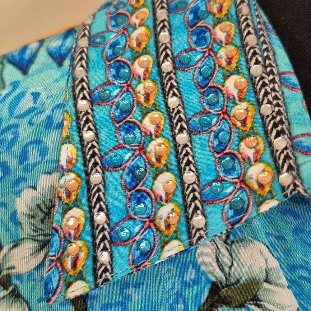 NEW Vibrant Tropical Print Tunic - One Size fits most - Picture 4 of 9